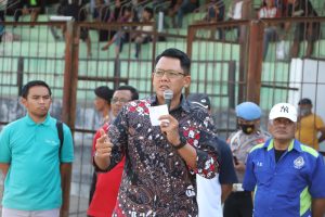 Dukung Penjaringan Potensi Atlet Sepakbola Profesional, Wakil Bupati Sleman Danang Maharsa Saksikan Partai Puncak Liga Super PSS Sleman ASKAB PSSI 2023.