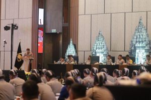 Buka Rakernis Baharkam Polri, Kapolri Jenderal Polisi Drs.Listyo Sigit Prabowo Bagaimana Menjaga Kepercayaan Publik Terhadap Polri.