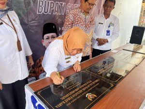Resmikan Talud Hasil Padat Karya Di Druju Margodadi Seyegan, Bupati Sleman Harap Dapat Tingkatan Kesejahteraan Masyarakat.