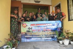 Sambut HUT TNI ke 78 Kodim 0707/Wonosobo Laksanakan Anjangsana