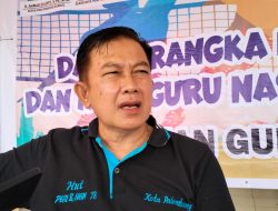 Sekretaris PGRI Kota Palembang H Herman Wijaya PGRI Palembang Berharap Jam Pelajaran Agama dan Mapel Yang Berhubungan Dengan Akhlak Ditambah