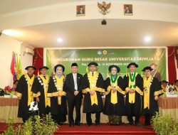 Unsri Kukuhkan 2 Guru Besar Fakultas Pertanian