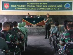 Hadapi Pemilu Kodim 0732/Sleman Dapat Penyuluhan Hukum dari Kumdam IV/Diponegoro
