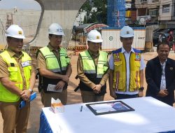 Pj. Gubernur Sumsel H. Agus Fatoni dan Kepala BBPJN Hardy Siahaan Tinjau Proyek Flyover Sekip Ujung Palembang