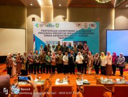 Sekda Provinsi Sumsel Hadiri dan Sekaligus Membuka Pertemuan Monev dan Penganugerahan KIPP Dinas Kesehatan Provinsi Sumsel 2023