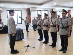 Rotasi Jabatan 3 Kapolsek dan 6 PJU di Lingkungan Polres Tangsel