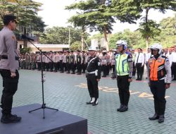 Pengamanan Nataru, Polres Tangsel Laksanakan Apel Gelar Pasukan Operasi Kepolisian Terpusat “Lilin Jaya-2023