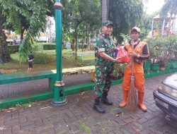 Bakti Sosial Koramil 05/KJ di Pasar Tradisional Untuk Warga Kurang Mampu