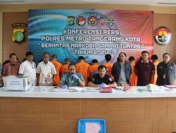 Satresnarkoba Polres Metro Tangerang Kota Sita Ribuan Butir Obat Terlarang Siap Dijual Secara Langsung dan Daring