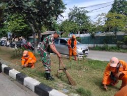 Ciptakan Lingkungan Yang Bersih dan Rapih Babinsa Koramil 05/KJ Gelar Karya Bakti