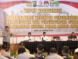 Polda Metro Gelar Rapat Koordinasi Guna Optimalisasi Kesiapan Pengamanan Pemungutan dan Perhitungan Suara