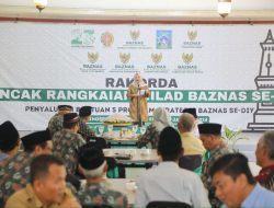 Buka Rakorda Baznas se – DIY, Bupati Sleman Harap Baznas Istiqomah Menebar Manfaat dan Kebaikan.