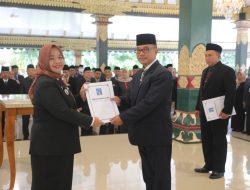 Lantik 559 Pejabat, Bupati Sleman ini Merupakan Upaya Pemkab Untuk Terus Meningkatkan Efektivitas Organisasi