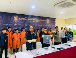 Sempat Viral, 7 Pelaku Curas Sadis yang Lukai Nasabah Bank dibekuk Tim Jatanras Krimum Polda Sumsel.