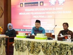 Pemkab Sleman Laksanakan Rakorda Pemilu, Bupati Kustini Kesuksesan Pemilu Adalah Tanggung Jawab Kita Bersama.