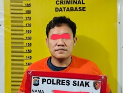Tim Opsnal Satres Narkoba Polres Siak Amankan satu Orang Pria Diduga Pelaku Penyalahgunaan narkotika.