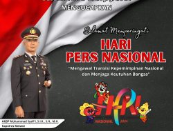 Kapolres Melawi Mengucapkan Selamat Hari Pers Nasional