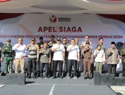 Sebanyak 3.700 Pengawas Pemilu Sleman, Lakukan Apel Siaga Pengawasan Pemungutan dan Perhitungan Suara