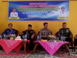 Sinergitas Danramil 416-04/Plt Kapten Inf Dofi Saputra, Bersama Forkopimcam hadiri Musrenbang Tingkat kecamatan Tebo Ulu
