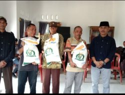 Pemerintah pekon pajar agung Kecamatan Belalau salurkan beras(CPP) kepada 84 KPM