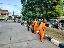 Ciptakan Lingkungan Rapih, Bersih dan Terawat, Babinsa Koramil 05/KJ Gelar Karya Bakti
