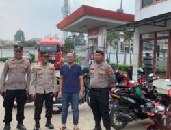 Unit Samapta Polsek Curug Himbau Pengelola SPBU untuk Tidak Melakukan Kecurangan