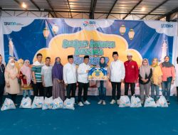 Berbagi Bahagia Bersama BRI Group, BRI Regional Office Palembang membagikan Ribuan Sembako dan Santunan Kepada Anak Yatim