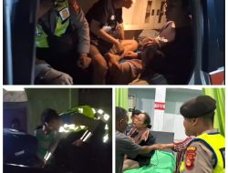 Pos Pengamanan Operasi Ketupat Musi 2024 Sigap Bantu dan Evakuasi Korban Laka Tunggal Pemudik asal Jakarta