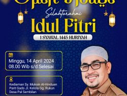 Kepala Desa Tanjung Saleh Gelar Silaturahmi Open House Idul Fitri 1445 H 2024 M.