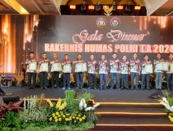 Polda Sum-Sel Menerima Piagam Penghargaan Juara Satu Di Bidang Amplifikasi Berita Terbanyak