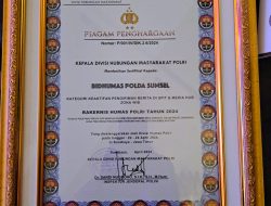 D Sum-Sel Menerima Piagam Penghargaan Juara Satu Di Bidang Amplifikasi Berita Terbanyak