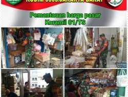 Dengan Berinteraksi dengan Pedagang dan Pembeli Babinsa Mengetahui Harga Sembako
