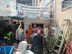 Launcing Bank Sampah Kelurahan Tangki Babinsa Serka Suharno Adakan Pendampingan
