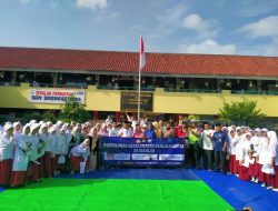 Satlantas Jakarta Barat Sosialisasikan Bahaya Narkoba dan Keselamatan Berkendara ke Siswa SDN Srengseng 05 Pagi