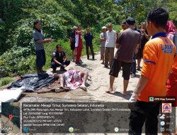 Seorang Pemeca Batu Hanyut Di Sungai Lematang Lubuk Semi Desa Pulau pinang kabaten Lahat.