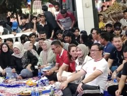Kapolres Lahat, Bersama Dandim 0405 lahat,Forkopinda’Serta Masyarakat lahat Nobar semifinal piala asia U 23