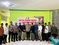 Dengar Curhatan Warga, Kapolres Musi Rawas Gelar Jumat Curhat Bersama Perwakilan Pertamina Pendopo Field