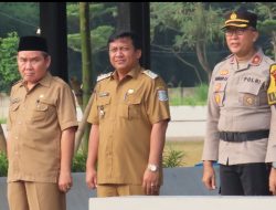 Kompol Bambang AS Pimpin Apel Gabungan Tiga Pilar di Alun Alun Kecamatan Pondok Aren Tangsel