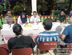 Bhabinkamtibmas Kampung Rawa Menghadiri Pembentukan Dewan Kota Bersama 3 Pilar