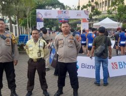 Polsek Metro Menteng Amankan Kegiatan Lari CC5K Almamate Run 2024 di Sekolah Kanisius