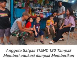 Satgas TMMD 120 Batam Beri Edukasi Dini, Cegah Kecanduan Gedget Terhadap Anak Anak