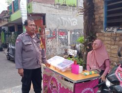 Bhabinkamtibmas Harapan Mulya Melaksanakan Sambang dan Patroli Dialogis Kepada UMKM
