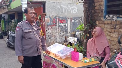 Bhabinkamtibmas Harapan Mulya Melaksanakan Sambang dan Patroli Dialogis Kepada UMKM