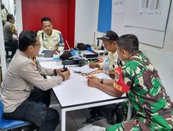 Bhabinkamtibmas Kelurahan Karet Tengsing Aiptu Suparmin, SH Bersama Babinsa Kunjungi Gedung Atria