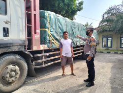 Satlantas Polres Lahat Melakukan Penindakan Bersama UPPKB Merapi Terhadap Sopir Angkutan (ODOL)