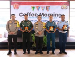Tingkatkan Sinergitas TNI dan Polri di DIY, Polda DIY Duduk Bersama Dalam Acara Coffee Morning