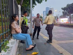 Bhabinkamtibmas Kelurahan Gelora Himbau Satuan Pengamanan MRT Istora Mandiri