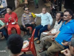 Sinergitas TNI – Polri Bhabinkamtibmas dan Babinsa Kunjungi Pos RW 03 Kampung Rawa