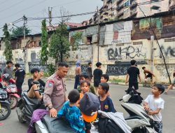 Aipda Heri Murgianta Himbau Kepada Anak Bermain Bola