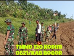 TMMD 120 Kodim 0621/kab Bogor Fokus Pengerasan Jalan Sejauh 3.198 meter